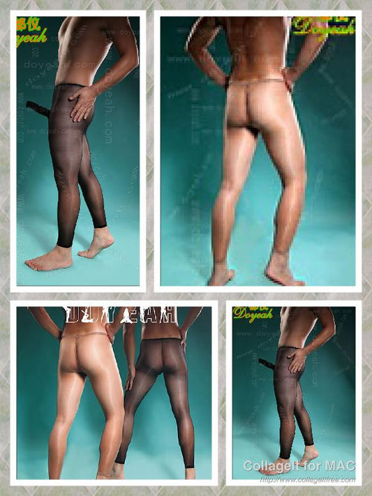 Clearance--Doyeah FOOTLESS Long Long trunk tights for men